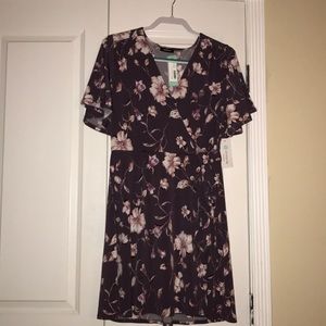 Mindy Faux Wrap Knit Dress